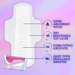 Always Pocket Feminine Pads with FlexFoam,Size 1,Regular,with Wings,Unscented,66 Count (Pack of 2)