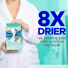 Always Pure Cotton Feminine Pads for Women, FlexFoam Pads with Wings, Size 3, Extra Heavy Flow Absorbency, Unscented, 66 Count (3 Packs of 22)