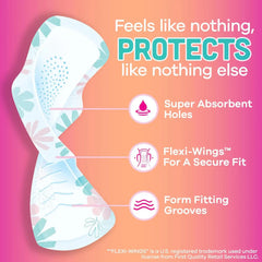 Always Radiant Teen Pads, Size 1, Regular, with Wings, Unscented, 126 Count, Pakc of 3