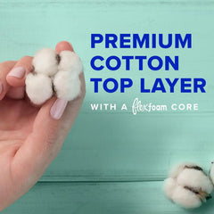 Always Pure Cotton Feminine Pads for Women, Size 4, with Wings, Unscented, 28 Count