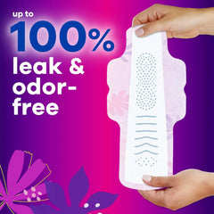 Always Radiant Feminine Pads for Women, Flexfoam Pads with Wings, Size 4, Overnight Absorbency, Lightly Scented, 60 Count (Pack of 2)