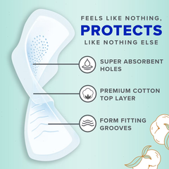 Always Pure Cotton Heavy Unscented Maxi Pads - Size 2