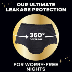 Always ZZZ Overnight Disposable Period Underwear for Women Small/Medium, 360° Coverage for Worry-Free Nights,14 Count (Pack of 2)