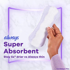 Always Panty Liners for Women Anti-Bunch Xtra Protection Daily Liners, Regular, Unscented, 136 Count