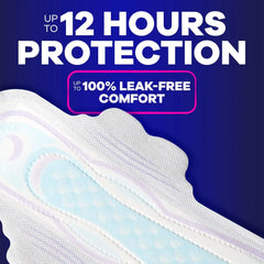 Always Ultra Thin Feminine Pads with Wings for Women, Size 5, Extra Heavy Overnight Absorbency, Unscented, Up to 100% Leak-Free Comfort, 34 Count