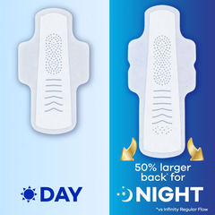 Always Infinity Overnight Sanitary Pads with Wings
