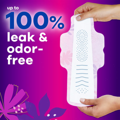Always Radiant Overnight Sanitary Pads with Wings - Scented - Size 4